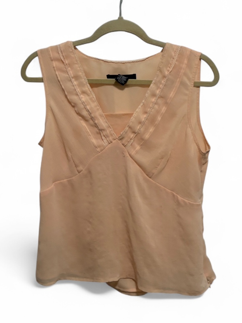 Y2K Jones Wear Peach V-Neck Sleeveless Tank Top